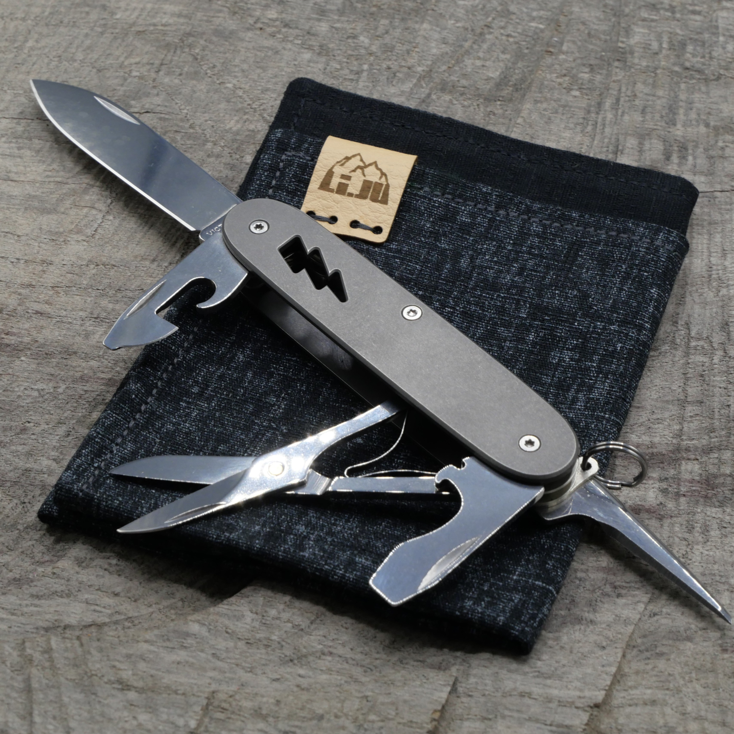 TITAN - SLIM CUTOUT FLASH used wash - PIONEER X - Titan Grade 5  (Ti 6AI 4V)  - 93mm